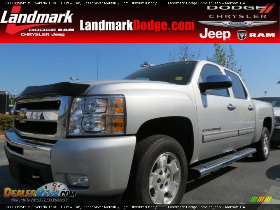 2011 Chevrolet Silverado 1500 LT Crew Cab Sheer Silver Metallic / Light Titanium/Ebony Photo #1