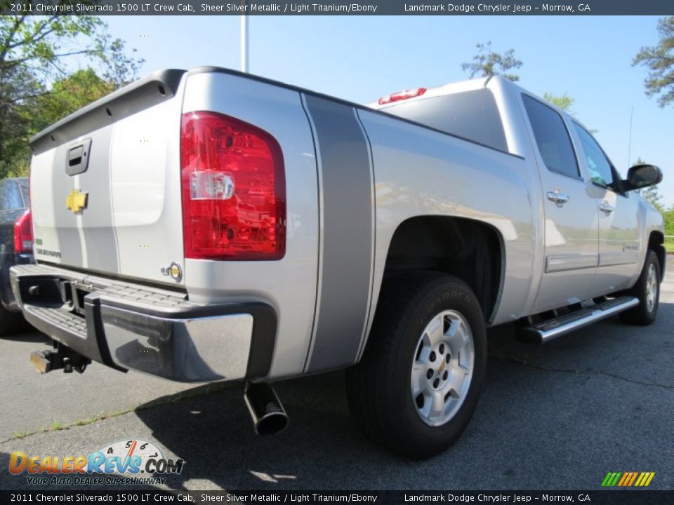 2011 Chevrolet Silverado 1500 LT Crew Cab Sheer Silver Metallic / Light Titanium/Ebony Photo #3