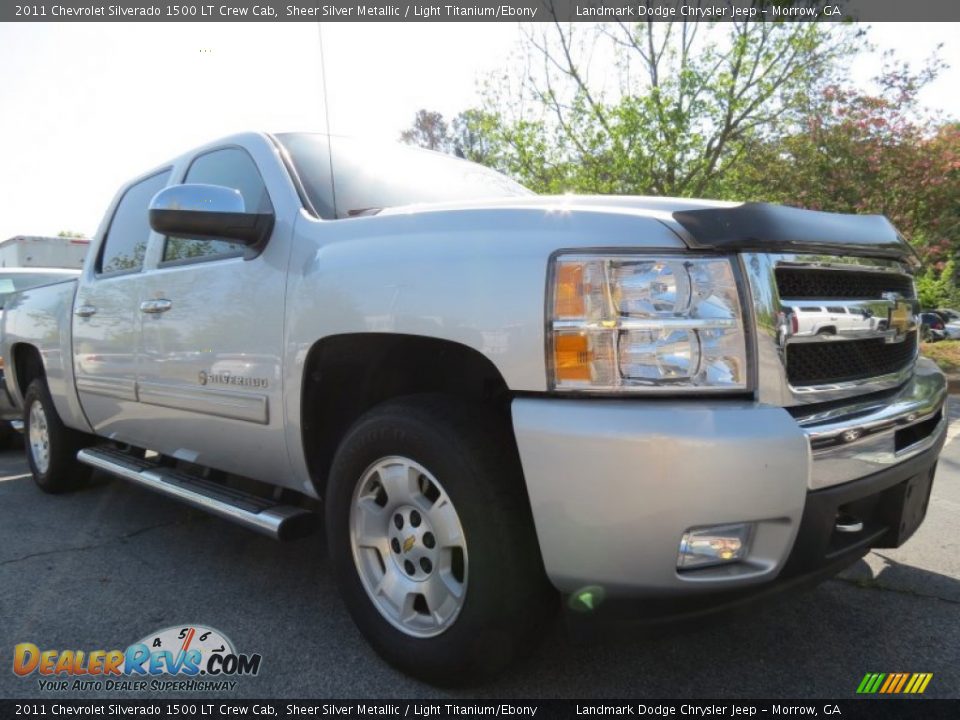 2011 Chevrolet Silverado 1500 LT Crew Cab Sheer Silver Metallic / Light Titanium/Ebony Photo #4