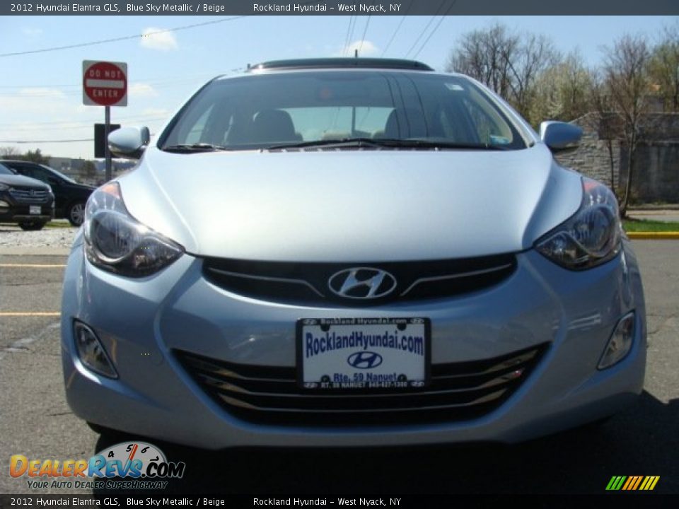 2012 Hyundai Elantra GLS Blue Sky Metallic / Beige Photo #2