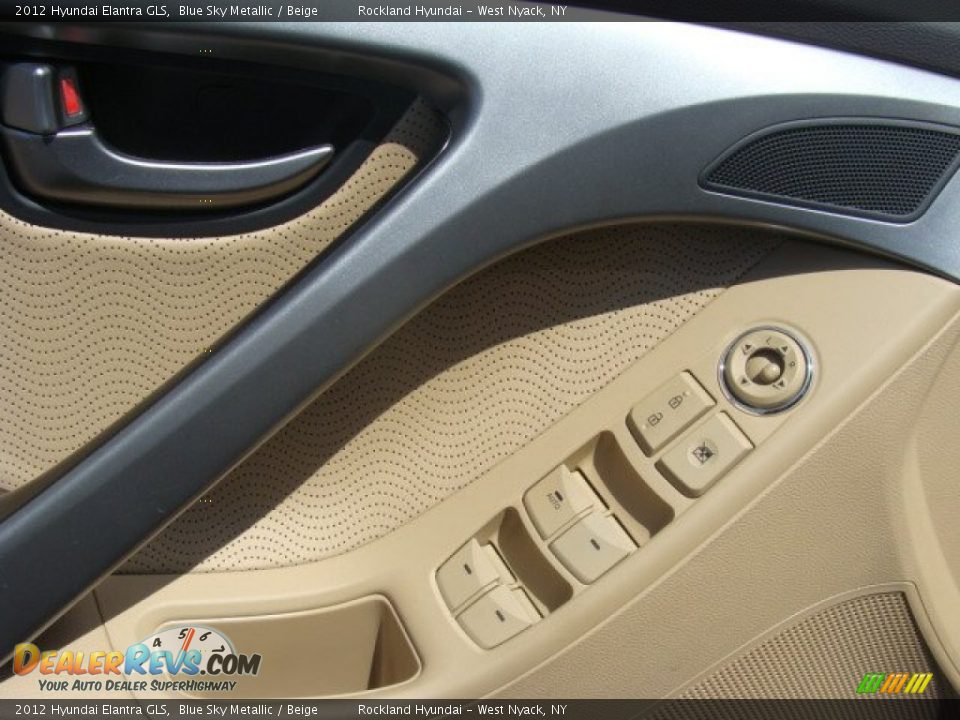 2012 Hyundai Elantra GLS Blue Sky Metallic / Beige Photo #8