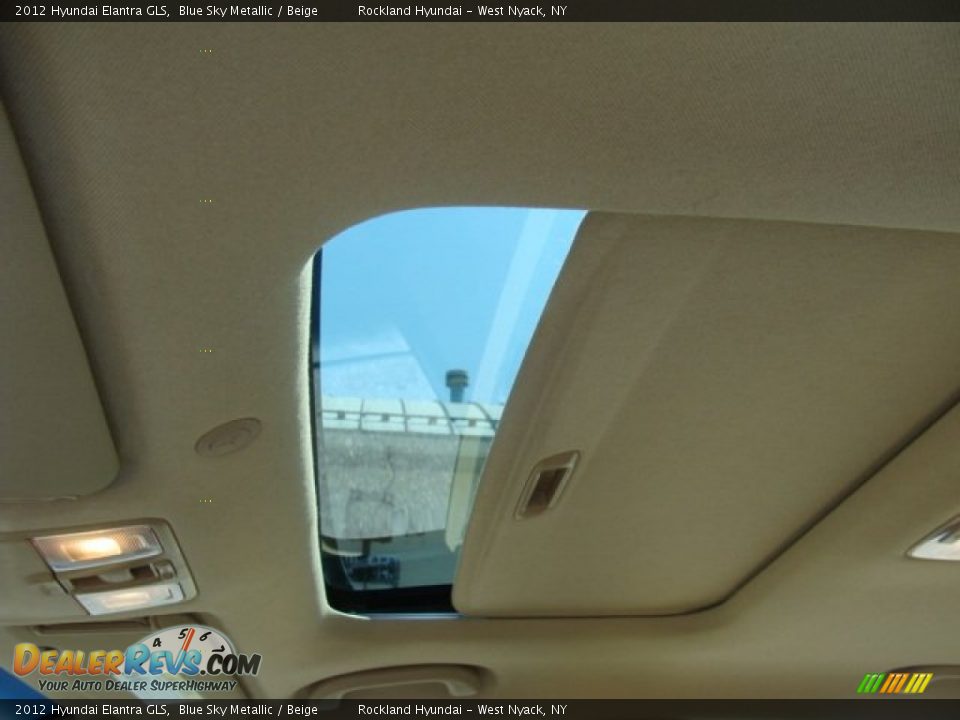 2012 Hyundai Elantra GLS Blue Sky Metallic / Beige Photo #11