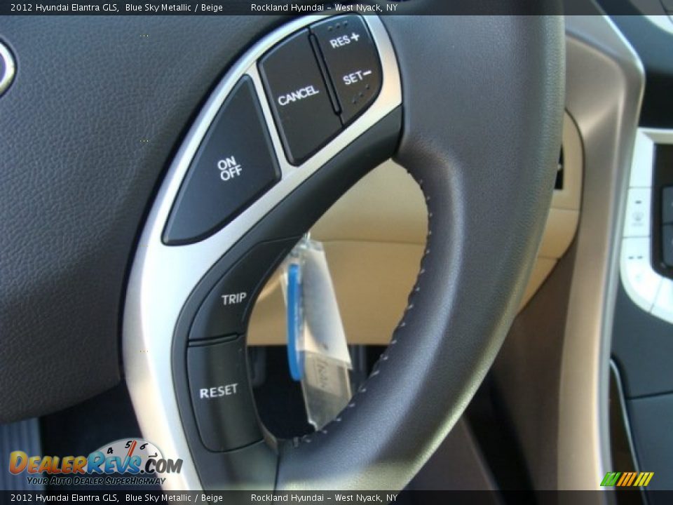 2012 Hyundai Elantra GLS Blue Sky Metallic / Beige Photo #15