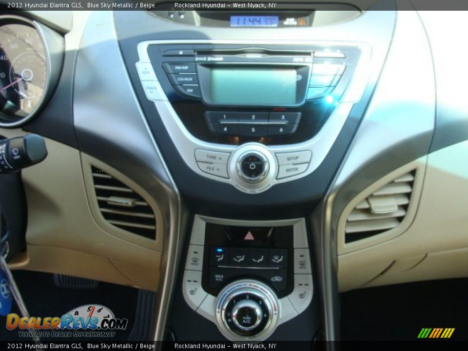 2012 Hyundai Elantra GLS Blue Sky Metallic / Beige Photo #17