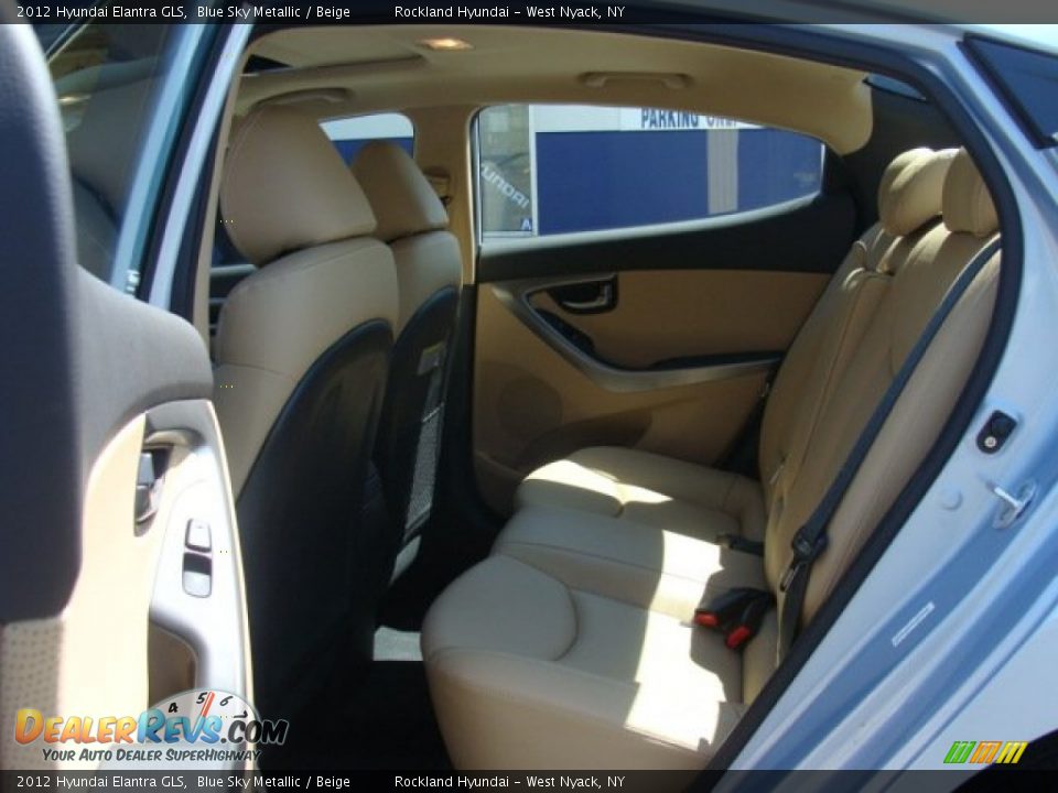 2012 Hyundai Elantra GLS Blue Sky Metallic / Beige Photo #19