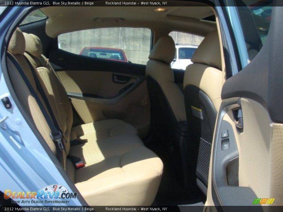2012 Hyundai Elantra GLS Blue Sky Metallic / Beige Photo #22