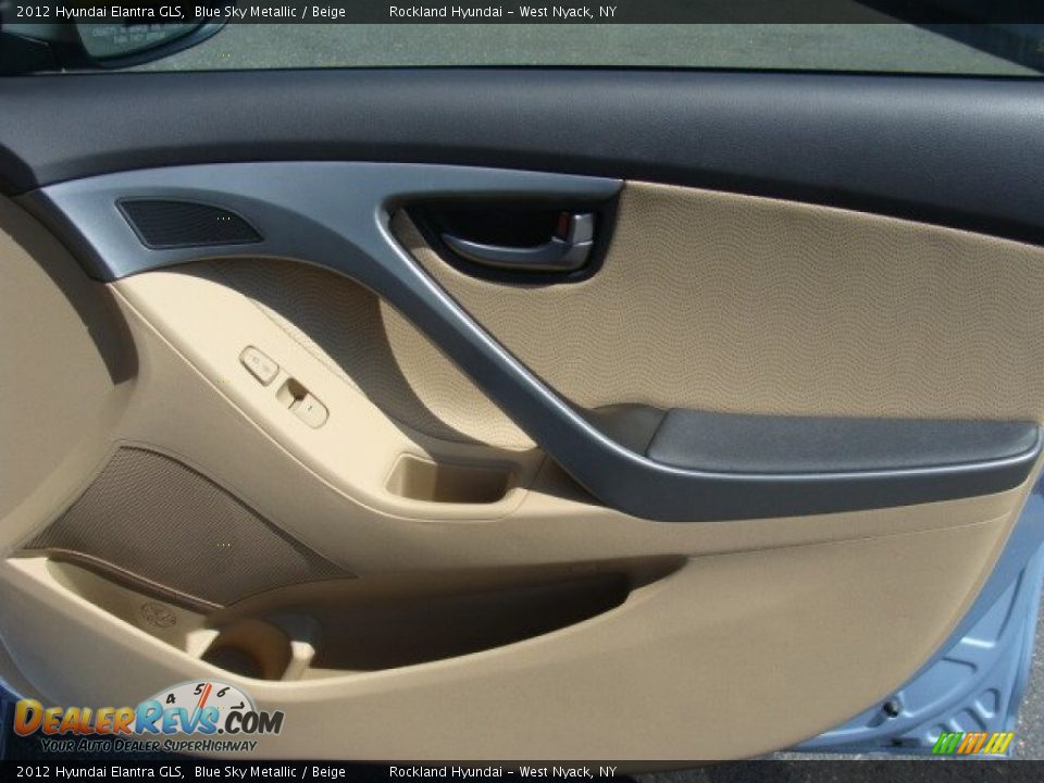 2012 Hyundai Elantra GLS Blue Sky Metallic / Beige Photo #23