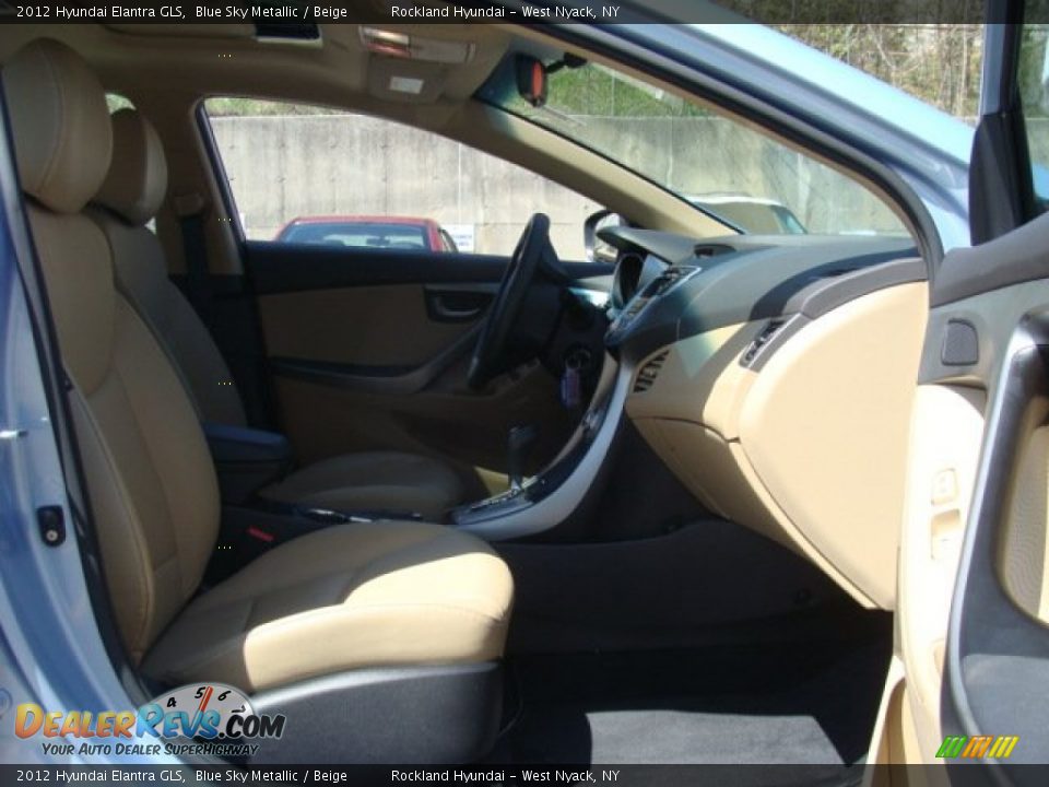 2012 Hyundai Elantra GLS Blue Sky Metallic / Beige Photo #25