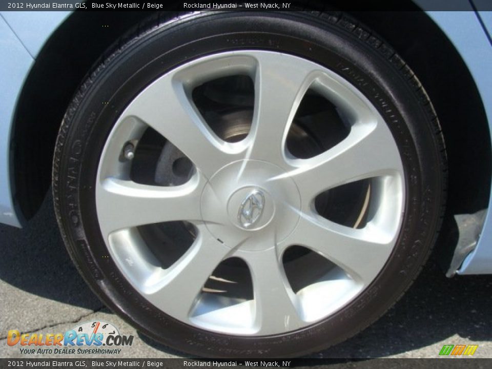 2012 Hyundai Elantra GLS Blue Sky Metallic / Beige Photo #26