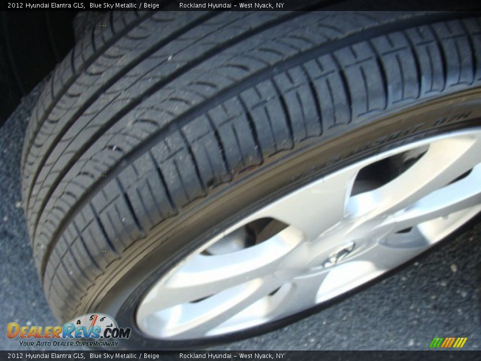 2012 Hyundai Elantra GLS Blue Sky Metallic / Beige Photo #27