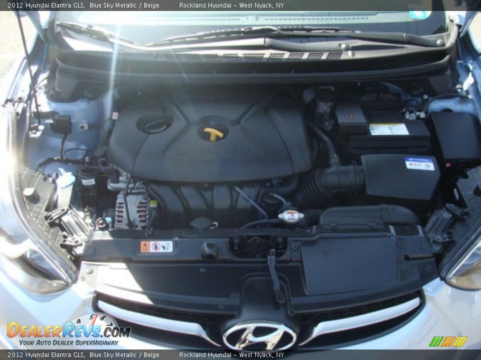 2012 Hyundai Elantra GLS Blue Sky Metallic / Beige Photo #28