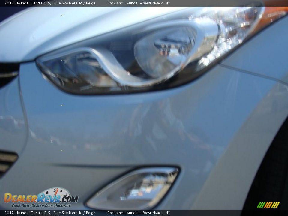 2012 Hyundai Elantra GLS Blue Sky Metallic / Beige Photo #29
