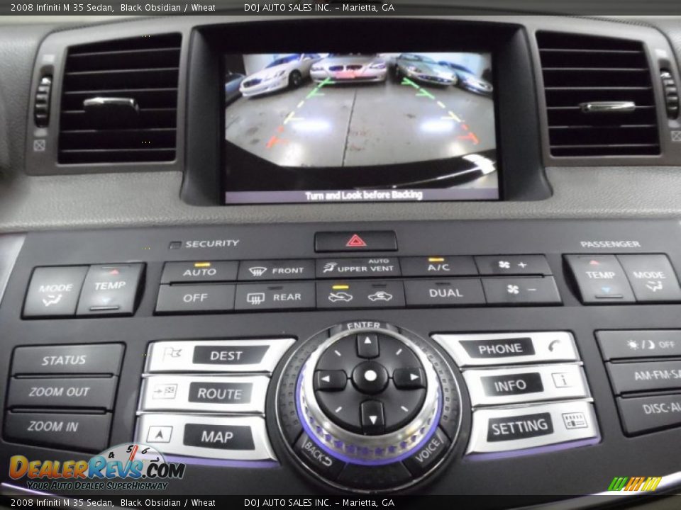 2008 Infiniti M 35 Sedan Black Obsidian / Wheat Photo #8