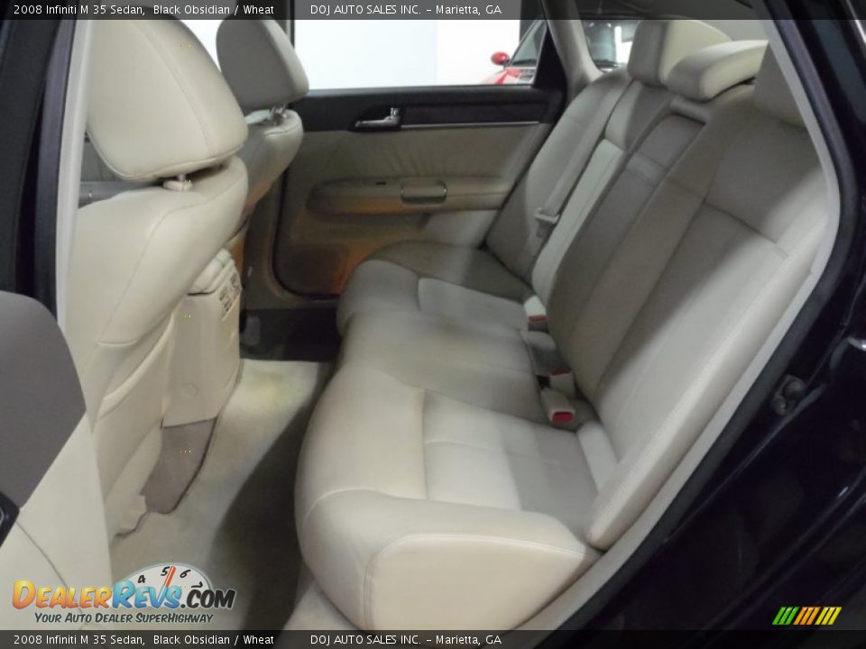 2008 Infiniti M 35 Sedan Black Obsidian / Wheat Photo #10