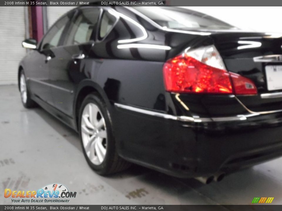 2008 Infiniti M 35 Sedan Black Obsidian / Wheat Photo #18