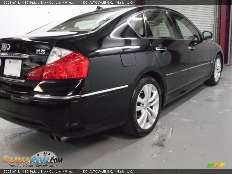 2008 Infiniti M 35 Sedan Black Obsidian / Wheat Photo #19