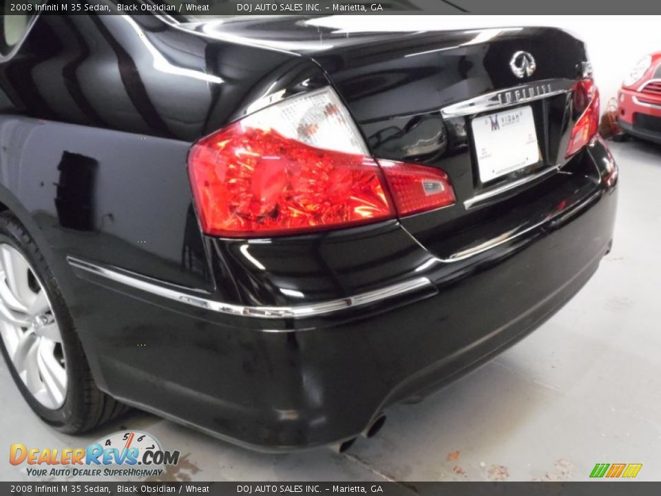 2008 Infiniti M 35 Sedan Black Obsidian / Wheat Photo #20