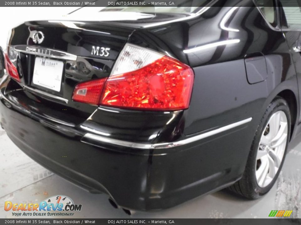 2008 Infiniti M 35 Sedan Black Obsidian / Wheat Photo #21