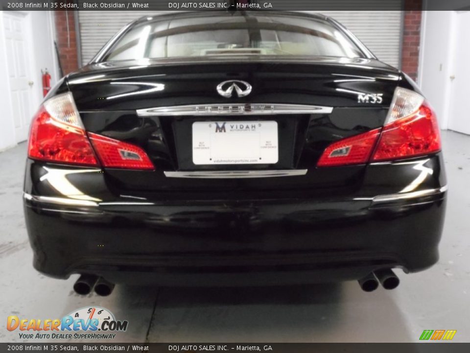 2008 Infiniti M 35 Sedan Black Obsidian / Wheat Photo #22