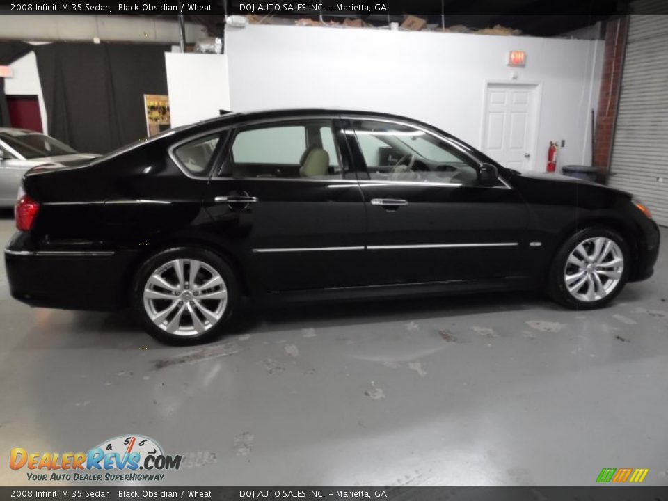 2008 Infiniti M 35 Sedan Black Obsidian / Wheat Photo #26