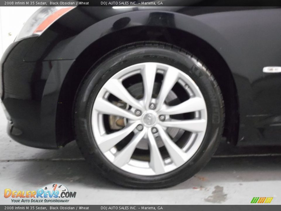 2008 Infiniti M 35 Sedan Black Obsidian / Wheat Photo #29