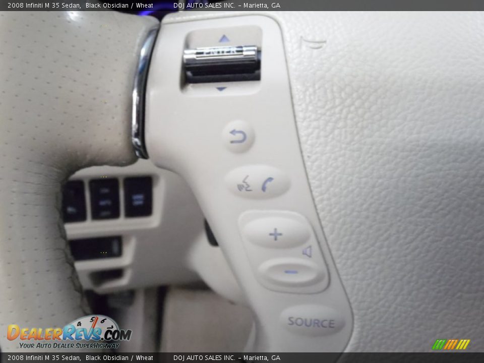 2008 Infiniti M 35 Sedan Black Obsidian / Wheat Photo #31
