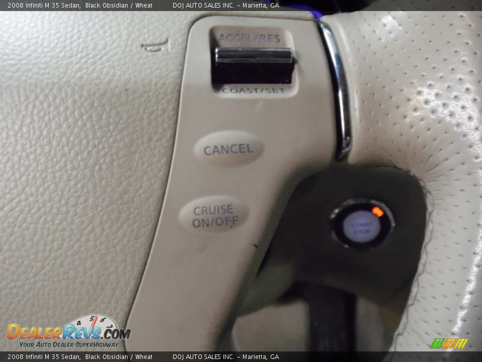 2008 Infiniti M 35 Sedan Black Obsidian / Wheat Photo #32