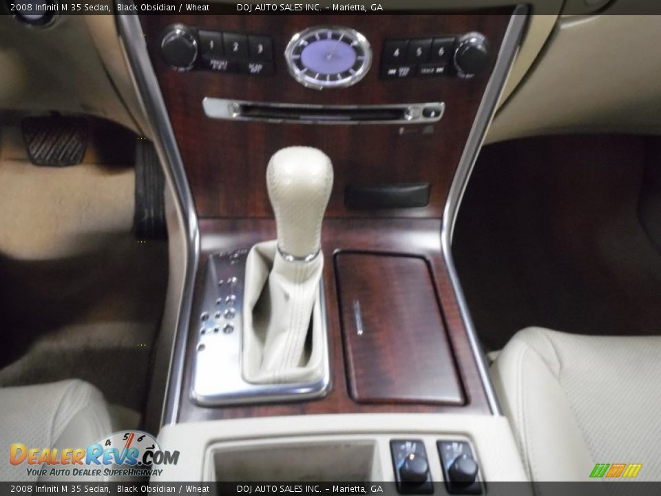 2008 Infiniti M 35 Sedan Black Obsidian / Wheat Photo #36