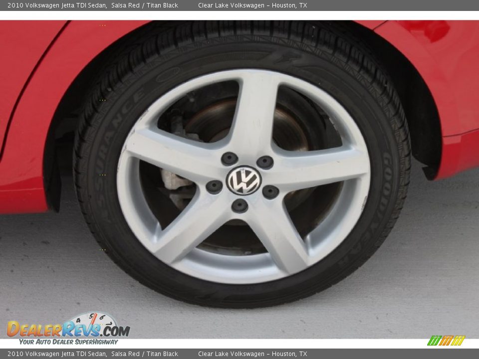 2010 Volkswagen Jetta TDI Sedan Salsa Red / Titan Black Photo #6