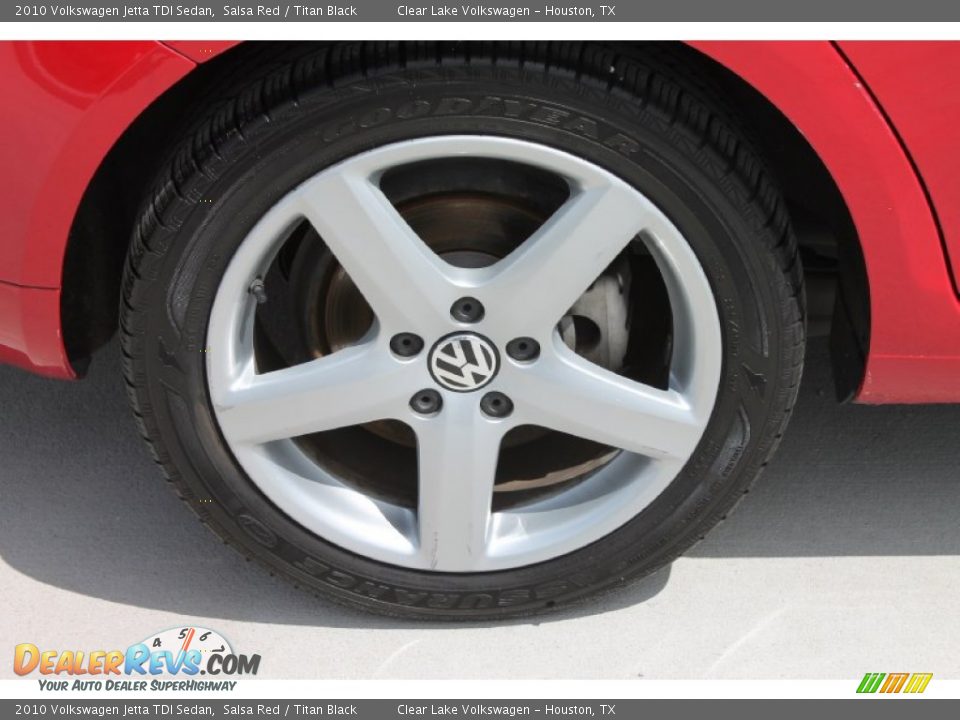 2010 Volkswagen Jetta TDI Sedan Salsa Red / Titan Black Photo #10