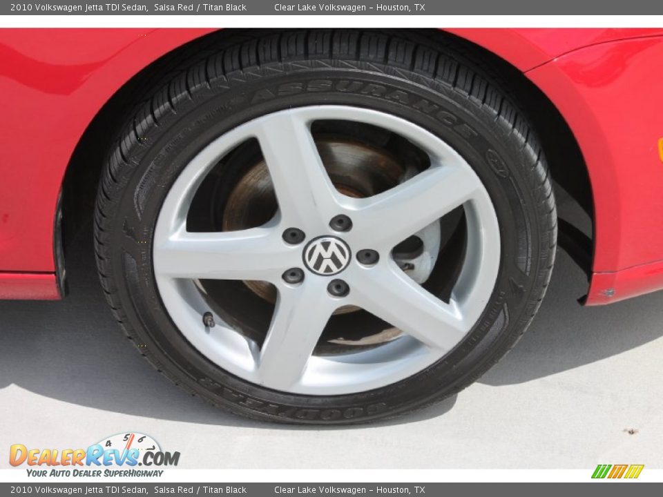 2010 Volkswagen Jetta TDI Sedan Salsa Red / Titan Black Photo #12