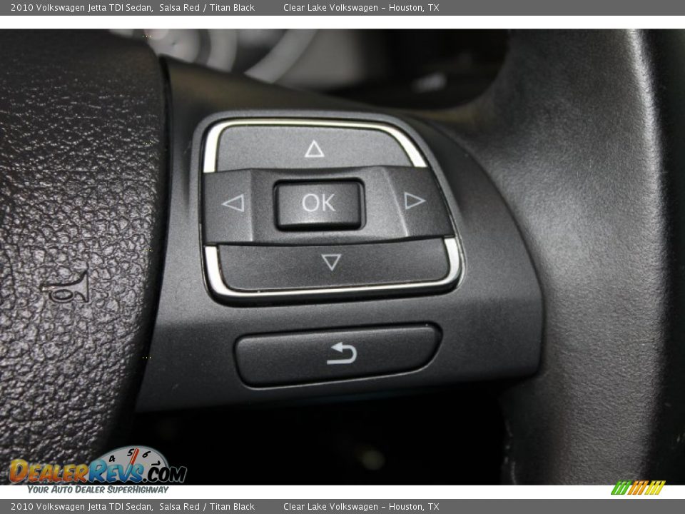 2010 Volkswagen Jetta TDI Sedan Salsa Red / Titan Black Photo #26