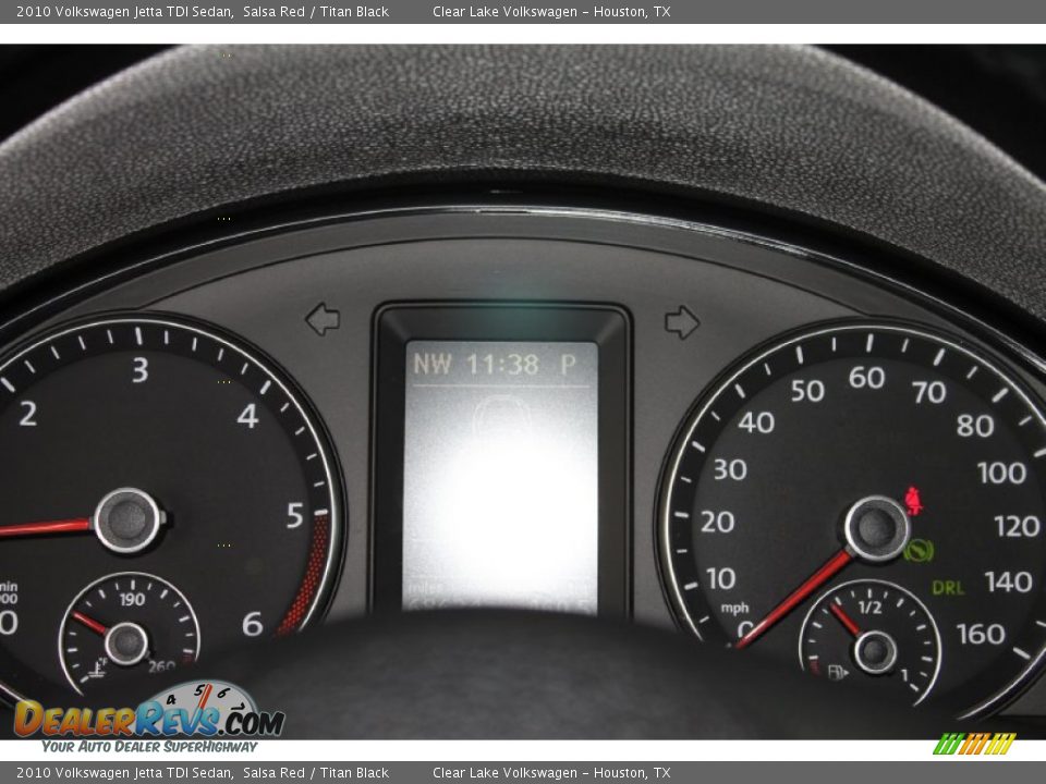 2010 Volkswagen Jetta TDI Sedan Salsa Red / Titan Black Photo #28