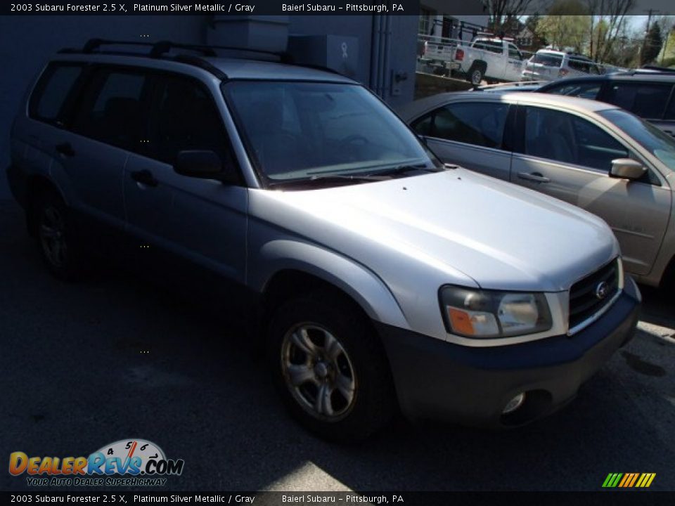 2003 Subaru Forester 2.5 X Platinum Silver Metallic / Gray Photo #1