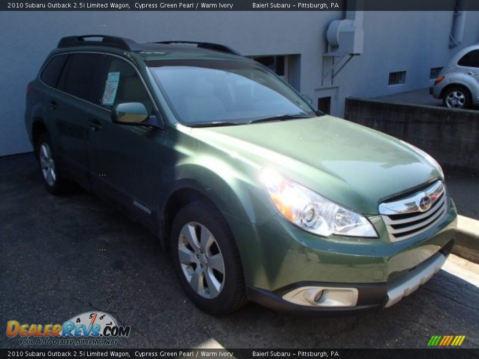 2010 Subaru Outback 2.5i Limited Wagon Cypress Green Pearl / Warm Ivory Photo #1