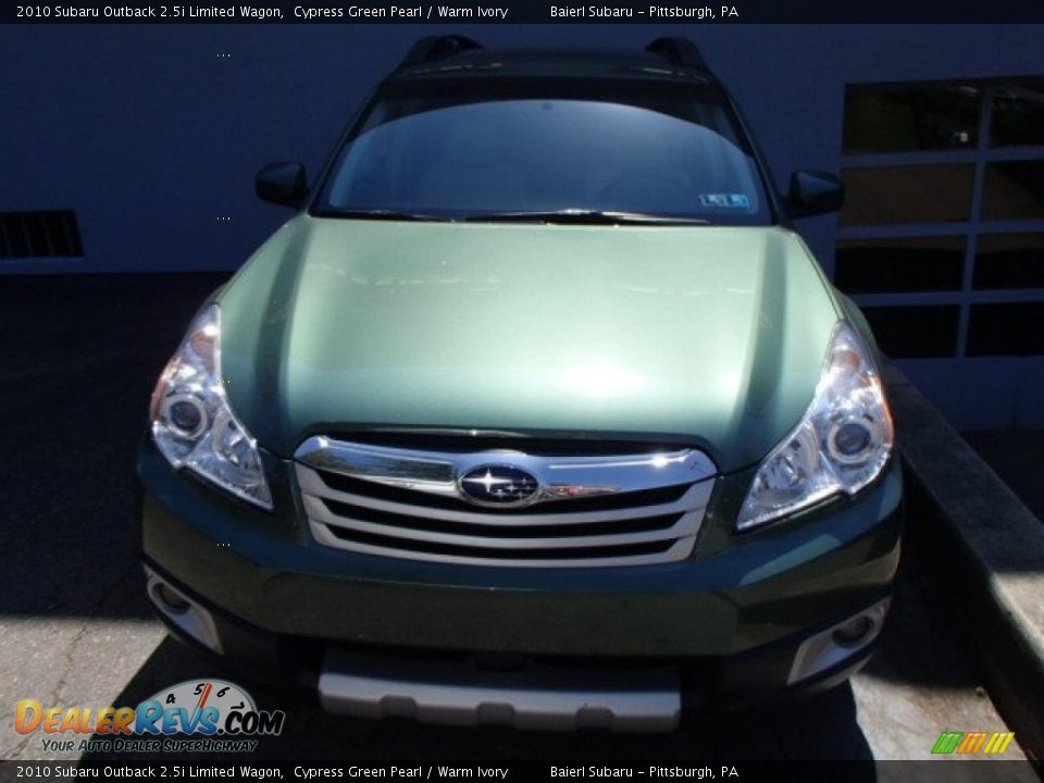 2010 Subaru Outback 2.5i Limited Wagon Cypress Green Pearl / Warm Ivory Photo #2