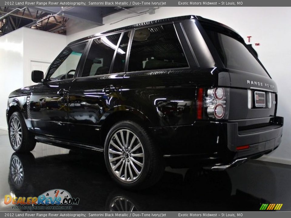 2012 Land Rover Range Rover Autobiography Santorini Black Metallic / Duo-Tone Ivory/Jet Photo #5