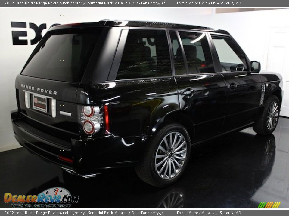 2012 Land Rover Range Rover Autobiography Santorini Black Metallic / Duo-Tone Ivory/Jet Photo #11