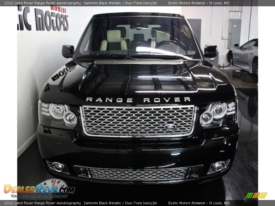 2012 Land Rover Range Rover Autobiography Santorini Black Metallic / Duo-Tone Ivory/Jet Photo #14