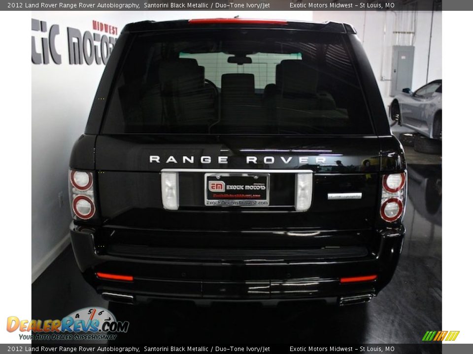 2012 Land Rover Range Rover Autobiography Santorini Black Metallic / Duo-Tone Ivory/Jet Photo #15