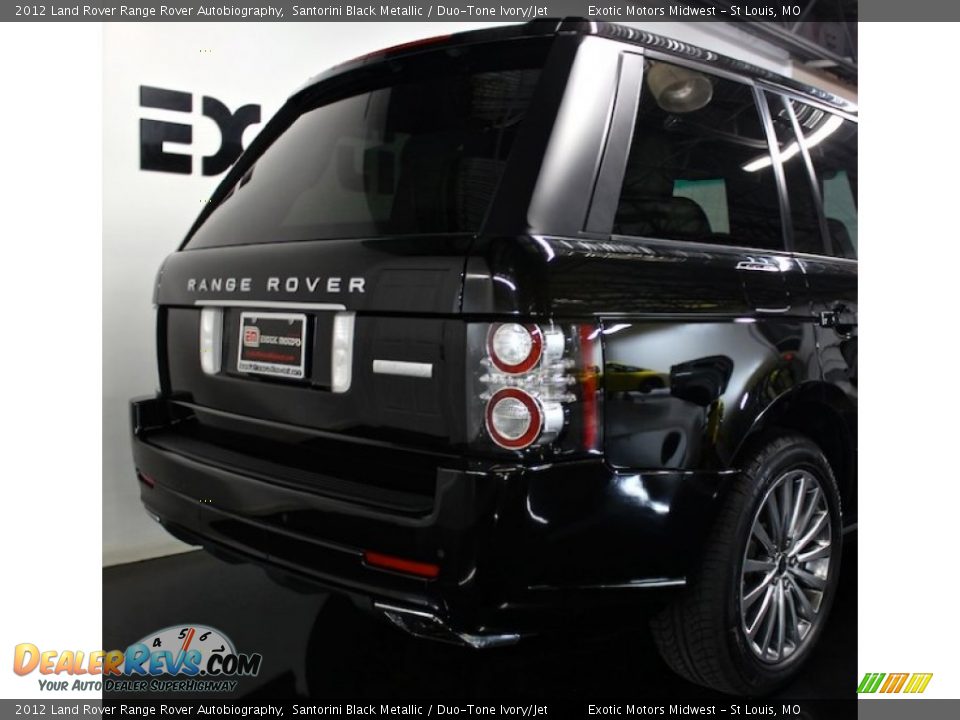 2012 Land Rover Range Rover Autobiography Santorini Black Metallic / Duo-Tone Ivory/Jet Photo #17
