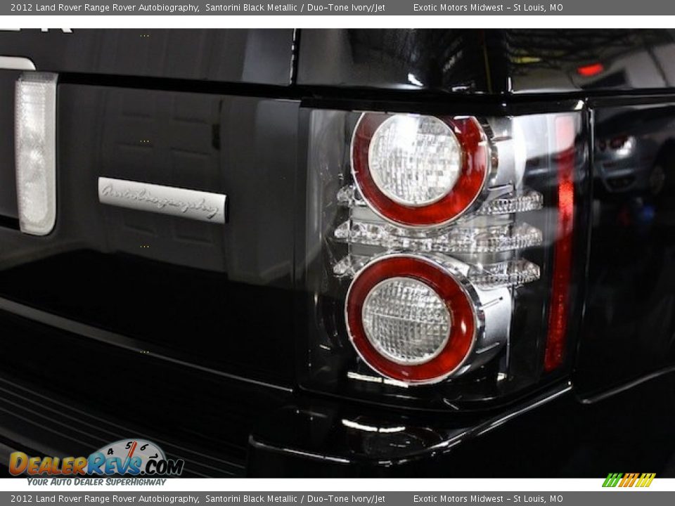 2012 Land Rover Range Rover Autobiography Santorini Black Metallic / Duo-Tone Ivory/Jet Photo #19