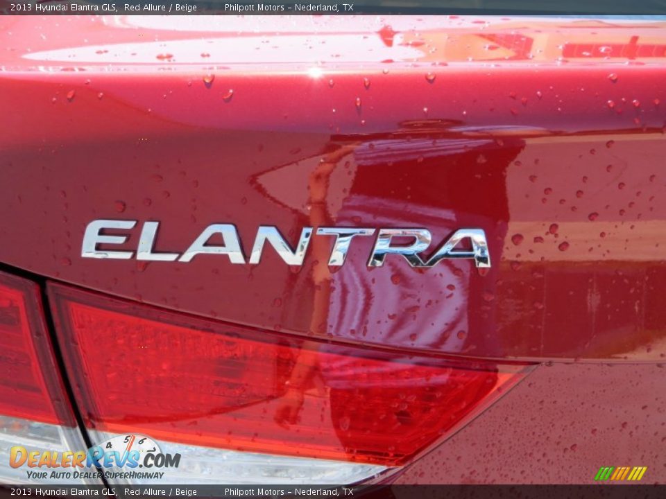 2013 Hyundai Elantra GLS Red Allure / Beige Photo #6