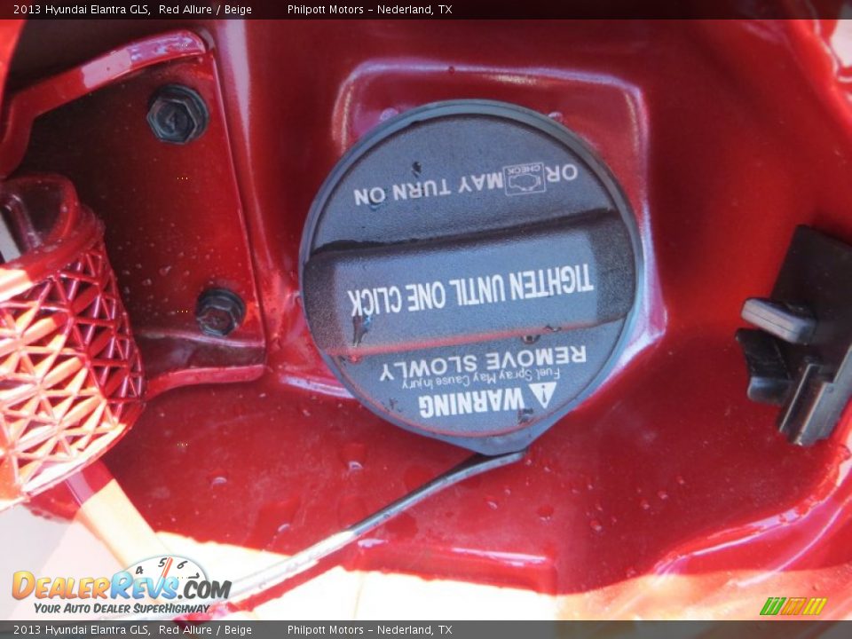 2013 Hyundai Elantra GLS Red Allure / Beige Photo #14