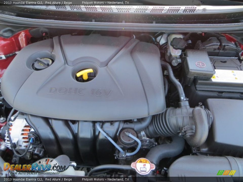 2013 Hyundai Elantra GLS Red Allure / Beige Photo #16