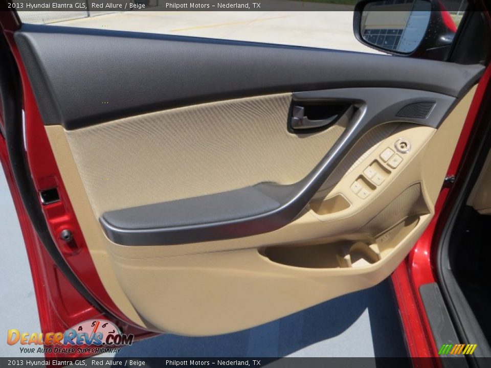 2013 Hyundai Elantra GLS Red Allure / Beige Photo #20