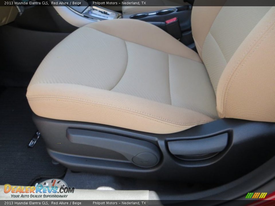 2013 Hyundai Elantra GLS Red Allure / Beige Photo #22