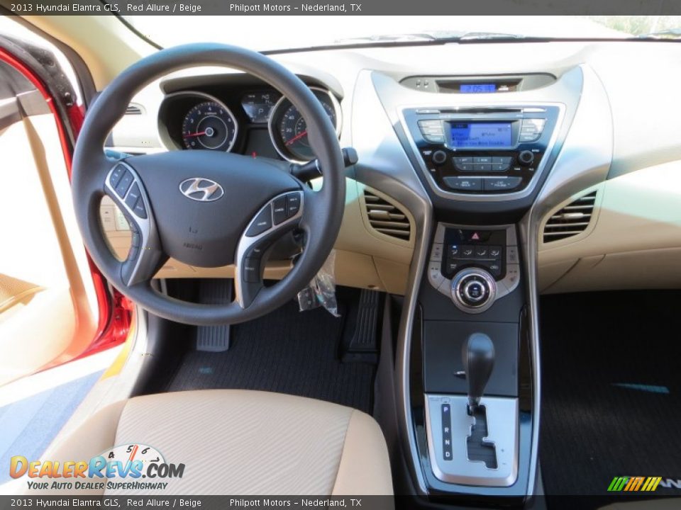 2013 Hyundai Elantra GLS Red Allure / Beige Photo #23