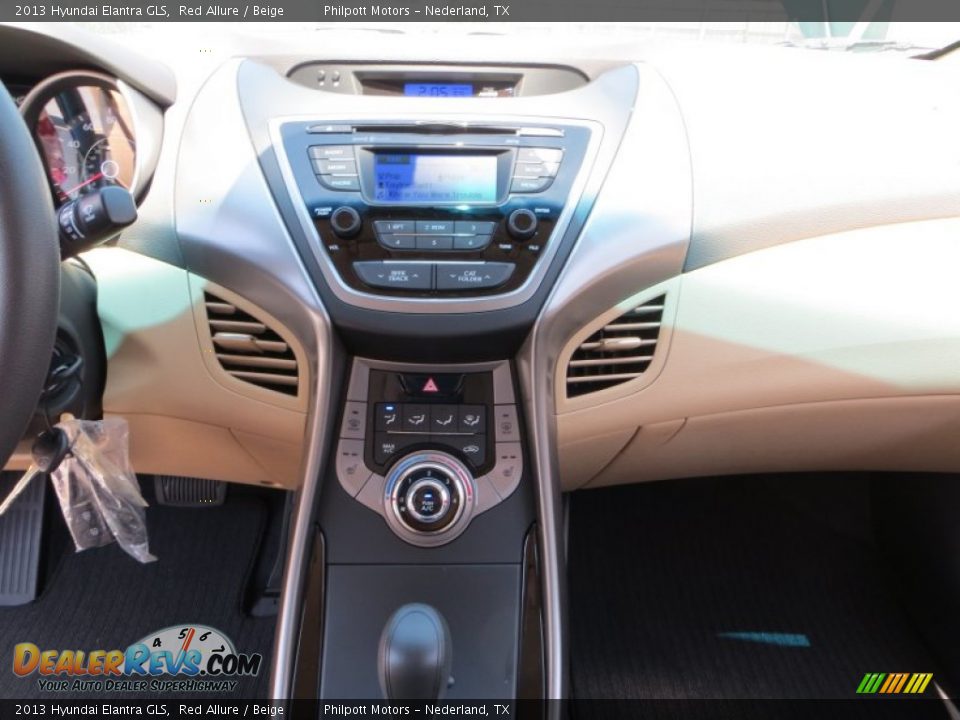 2013 Hyundai Elantra GLS Red Allure / Beige Photo #24