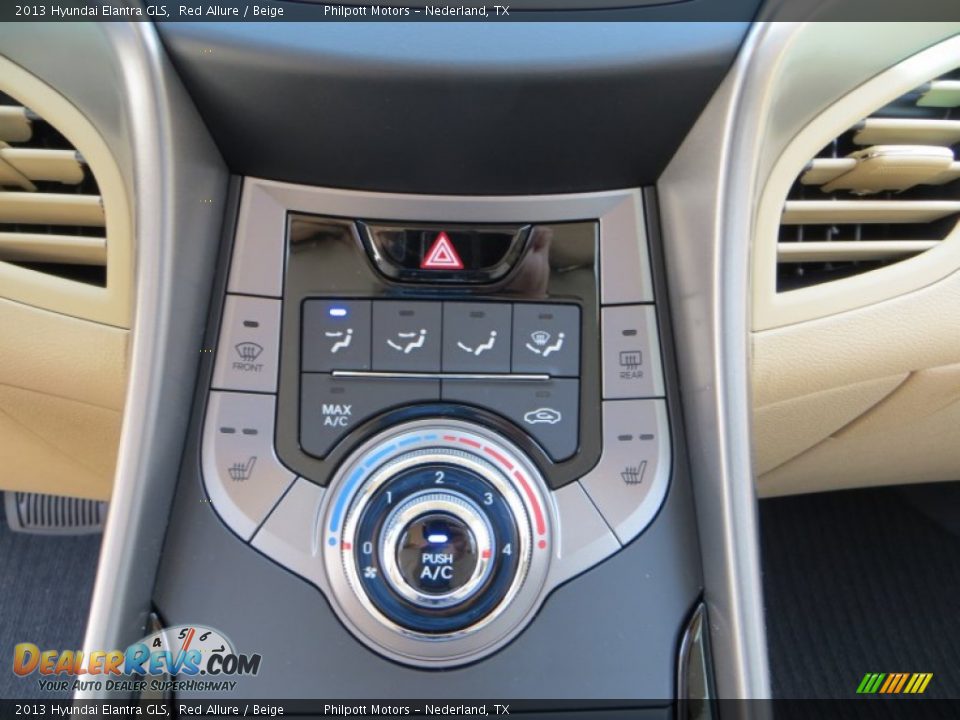 2013 Hyundai Elantra GLS Red Allure / Beige Photo #26